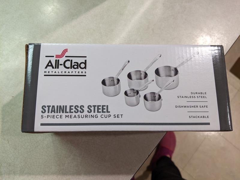 All-Clad Stainless Steel Dry Measuring Cups, Set of 5 + Reviews