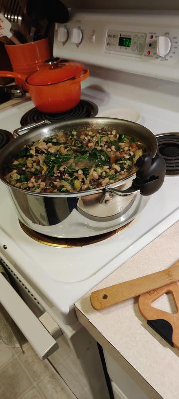 Macy's  All-Clad 15″ Stainless Steel Oval Baker & Pot Holder Set Only  $39.99 (Reg. $169.99)