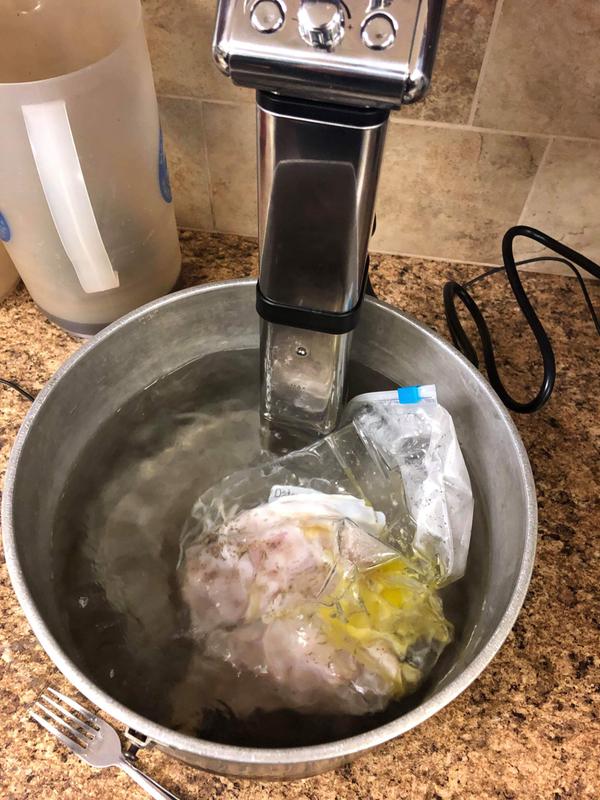 In the immersion circulator!