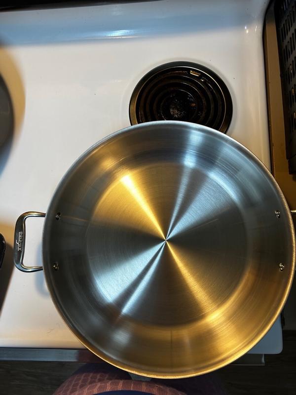 All-Clad D3 Stainless 3-ply Bonded Cookware, Sunday Supper Pan with Lid, 7  quart