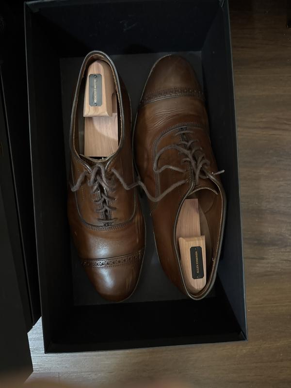 【size7/E】allen edmonds fifth avenue おまけ付 Fifth Avenue Cap-toe Oxford Dress Shoe with Dainite Sole