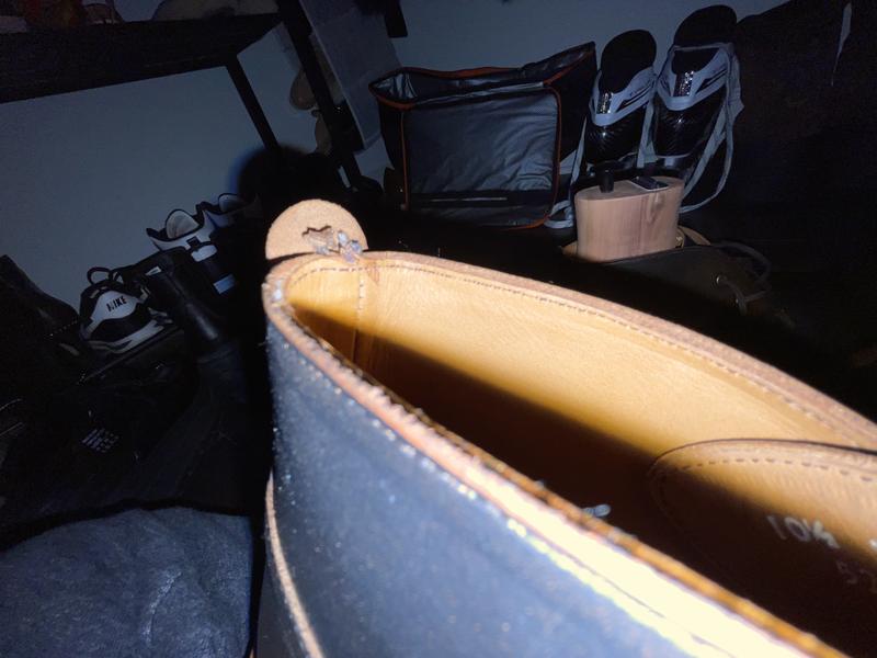 Customer photo for "Great looking boot and cuts into my legs"
