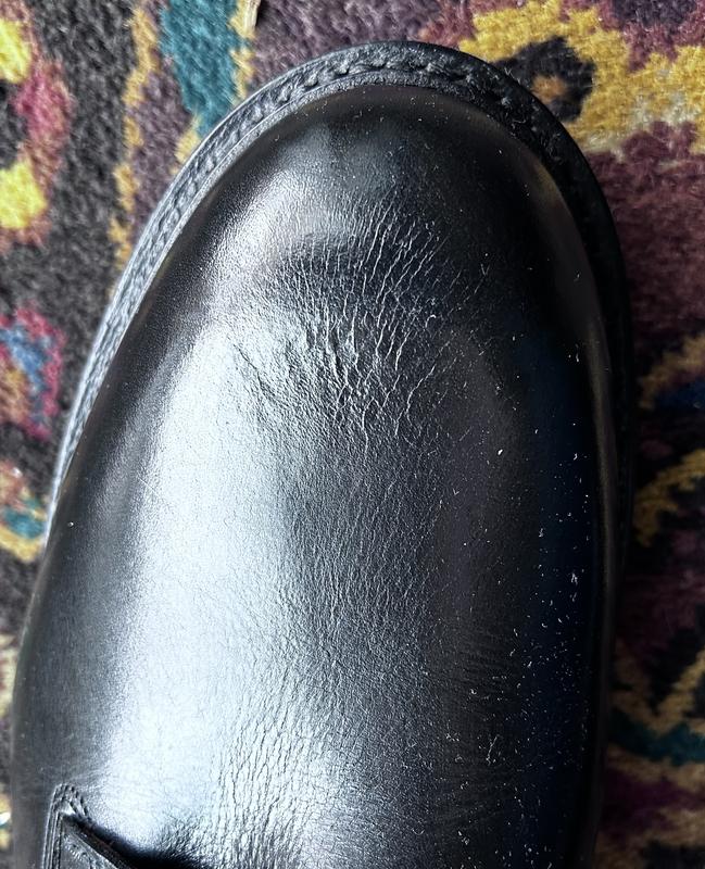 Customer photo for "Leather didn't look good."