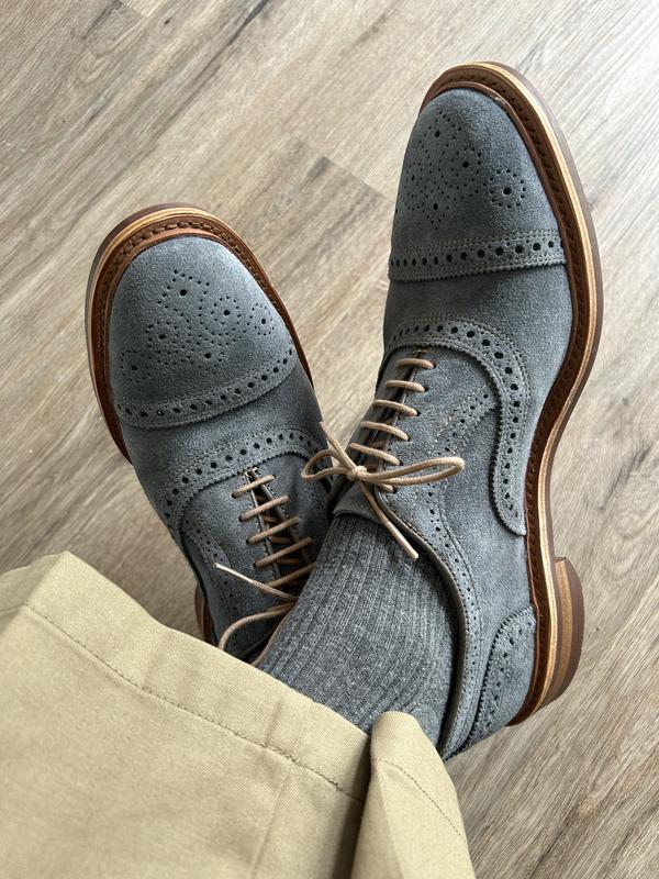 Strandmok Cap toe Oxford with Dainite Rubber Sole Men s Dress Allen Edmonds