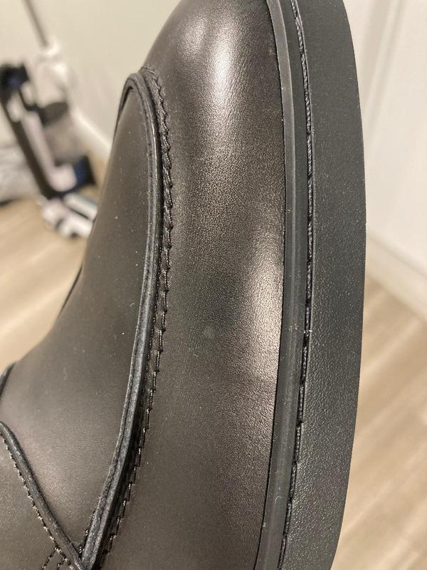 Customer photo for "Great fit but I received one shoe rubbed off a bit"