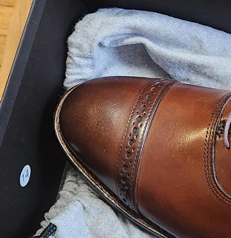 【size7/E】allen edmonds fifth avenue おまけ付 Fifth Avenue Cap-toe Oxford Dress Shoe with Dainite Sole