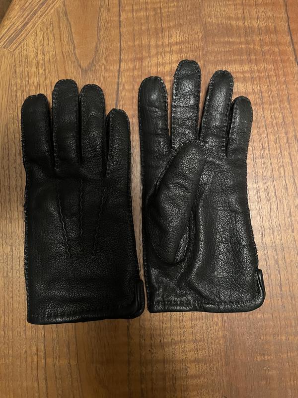 【AURALEE】 Cashmere Knit Lether Gloves Harssidanzar Winter Leather Gloves,Ladies Cold Weather