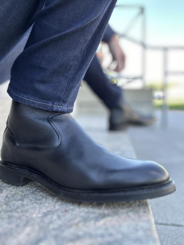 靴 aMelted Boots Black 39 poolde Melted Wedge Boots – POOLDE