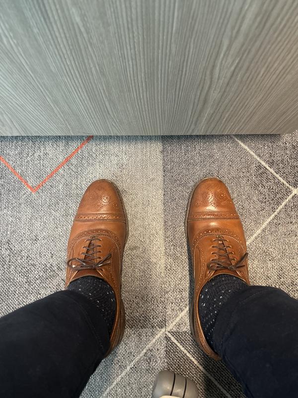 Strand Cap-toe Oxford Dress Shoe with Combination Tap Sole | Men's