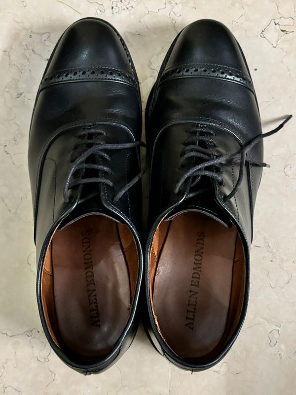 アレンエドモンズ Fifth Avenue US9 ブラック ヒール交換済み アレンエドモンズ Fifth Avenue US9 ブラック ヒール交換済み