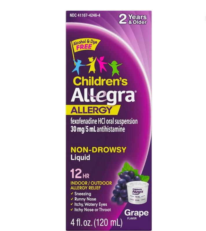 Allegra Children's 12HR Allergy Relief Liquid, Non-Drowsy, 8