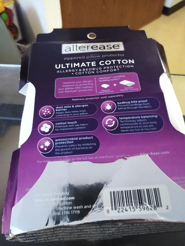 Allerease ultimate comfort outlet pillow protector