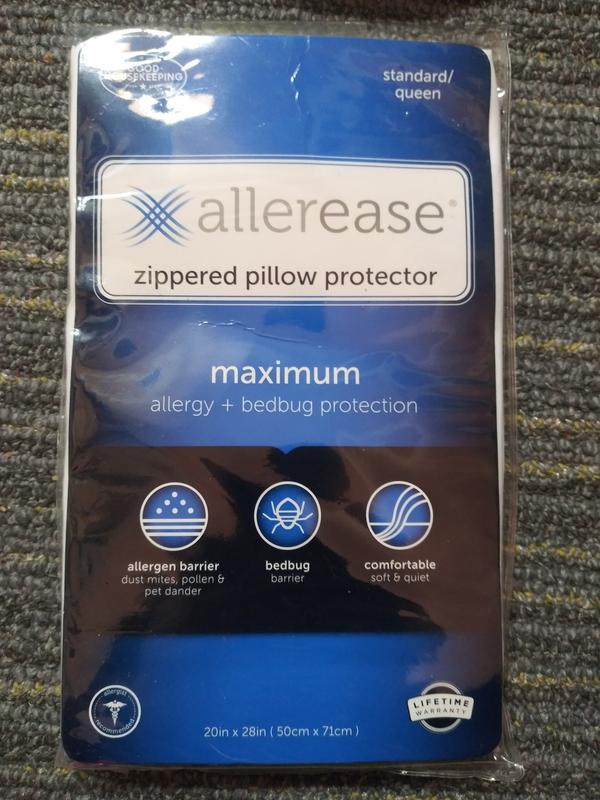 AllerEase T240 Thread-Count Ultimate Standard/Queen Size Pillow Protector