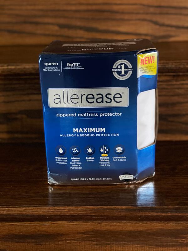 thumbnail image 2 of Allerease Platinum Allergy Relief Zip-off Top Zippered Mattress Protector, Twin 2 of 14