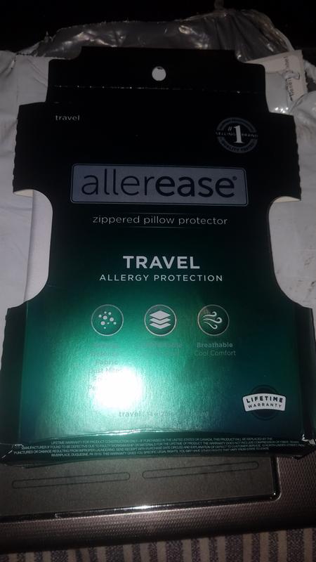 Allerease zippered travel pillow cheap protector