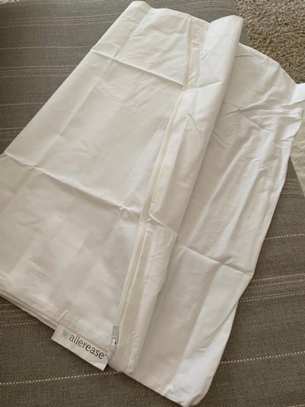 Close-up of pillow protectors