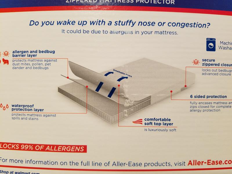 AllerEase Maximum Allergy and Bedbug Mattress Protector - White, Full -  Fred Meyer