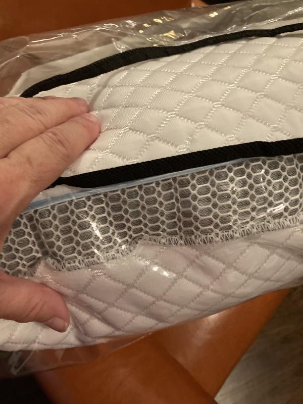 Looks extra thick but not too thick once you rest your head on it