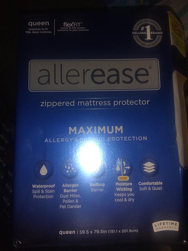 AllerEase Maximum Allergy and Bedbug Mattress Protector - White, Full -  Fred Meyer