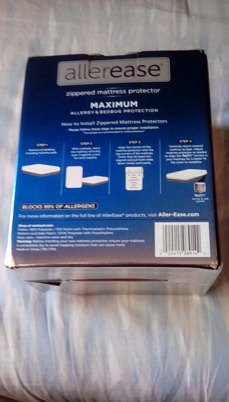 AllerEase Allergy & Bedbug Mattress Protector (Instructions)