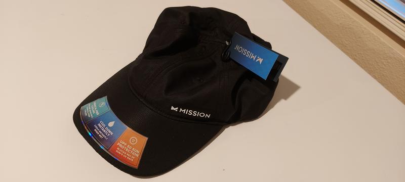 Mission Adult Unisex Navy Polyester Baseball Cap in the Hats