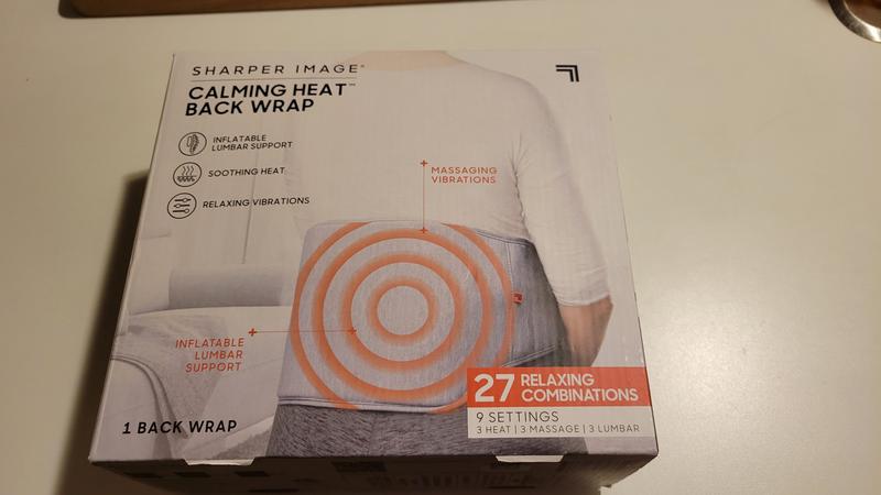 Sharper Image Calming Heat Back Wrap