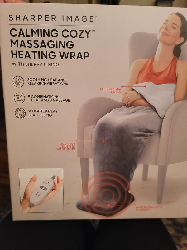 Sharper Image® Calming Cozy™ Massaging Heated Wrap with Sherpa Lining | Bed  Bath & Beyond