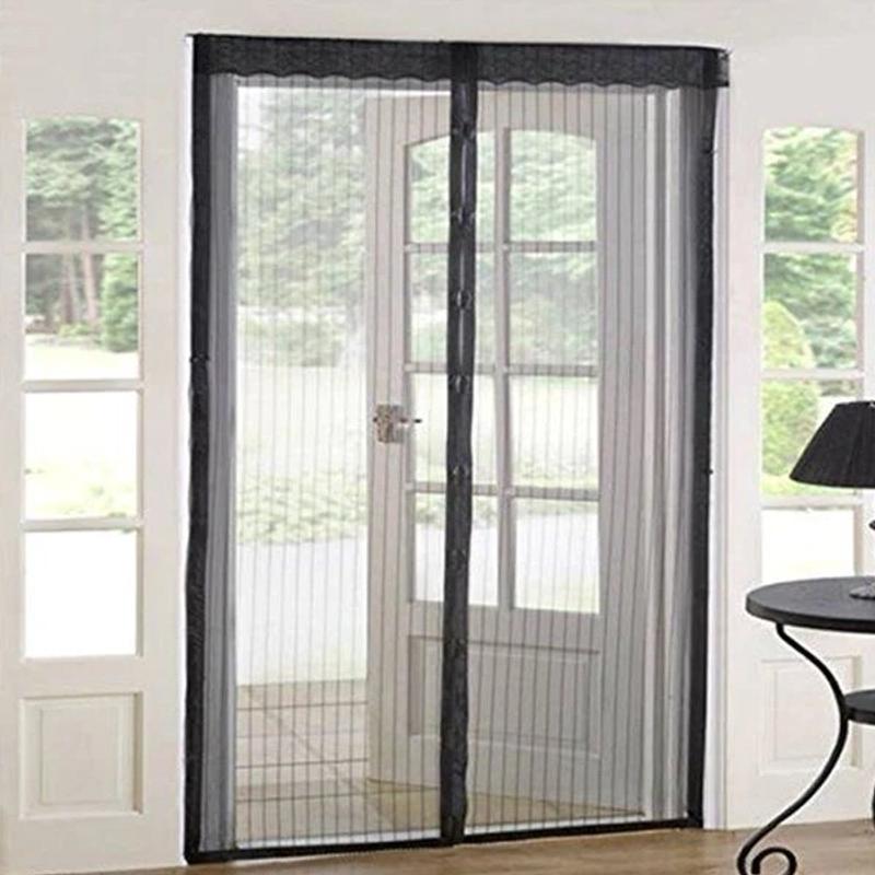 Magic Mesh Deluxe Hands Free Magnetic Screen Door 39x83 - Black (MM011124)