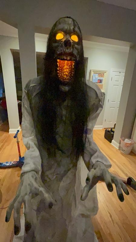 Haunted Hill Farm 6-ft Freestanding Motion Activated Laughing Lighted ...