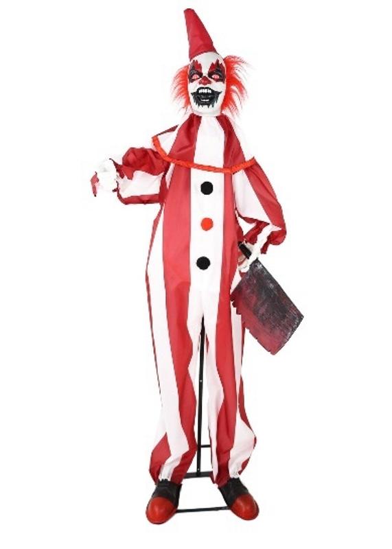Haunted Hill Farm 5.58-ft Freestanding Musical Lighted Clown