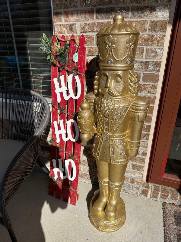 Fraser Hill Farm 48-in Nutcracker Free Standing Decoration with