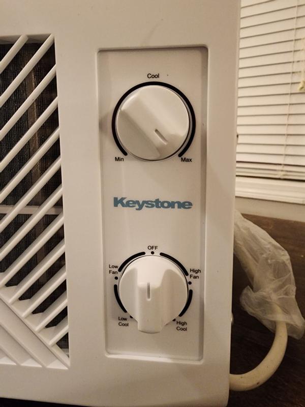 Keystone 250-sq ft Window Air Conditioner with Remote (115-Volt, 6000 ...