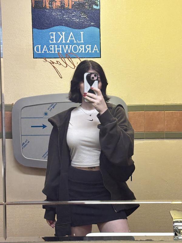 Airbrush High-Waist Good Form Tennis Skirt - Black