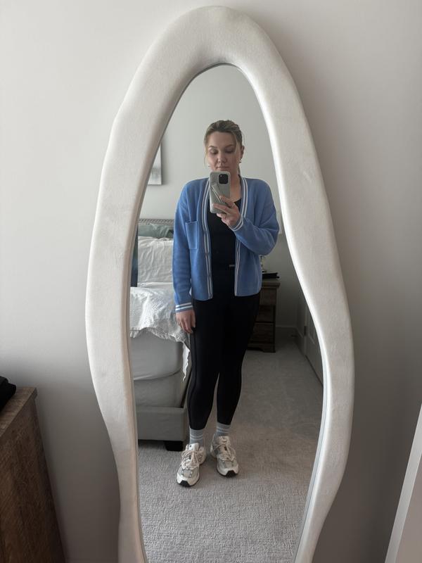 Tennis Club Sweater Knit Cardigan - Ivory/Gravel