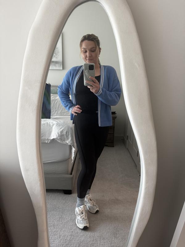 Tennis Club Sweater Knit Cardigan - Ivory/Gravel