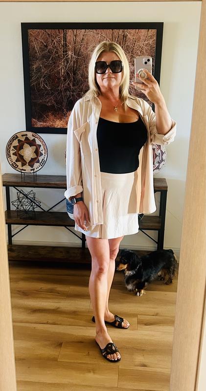 Dreamscape Tennis Skirt - Macadamia | ALO