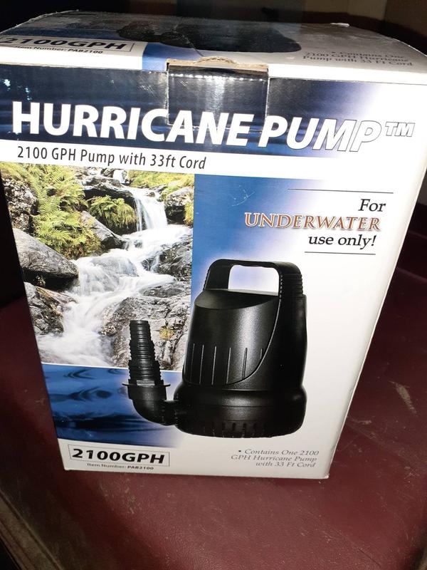 Alpine Corporation 2100-GPH Submersible Corded Electric Pond Pump