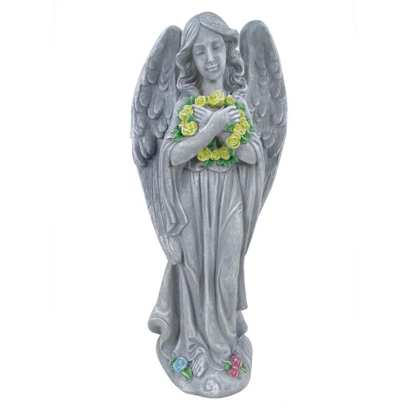 Alpine Corporation 29-in H x 9-in W Off-white Religion Garden