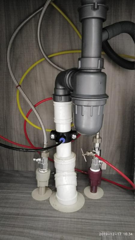 Drain saddle and Needle Value Connection