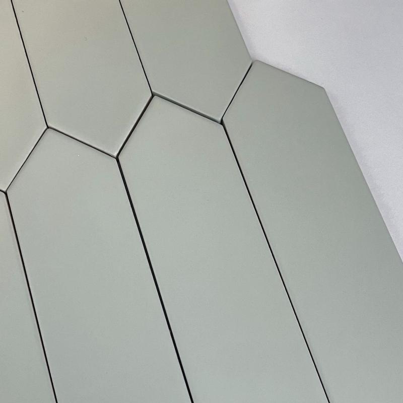 Apollo Tile Piquet Tea Green 2-in x 10-in Matte Ceramic Stone Look ...