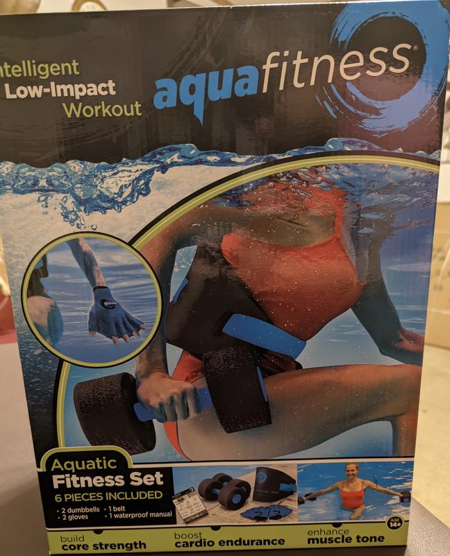Aqua 6-Piece Fitness Set - Adult Water Aerobics Equipment for Pool