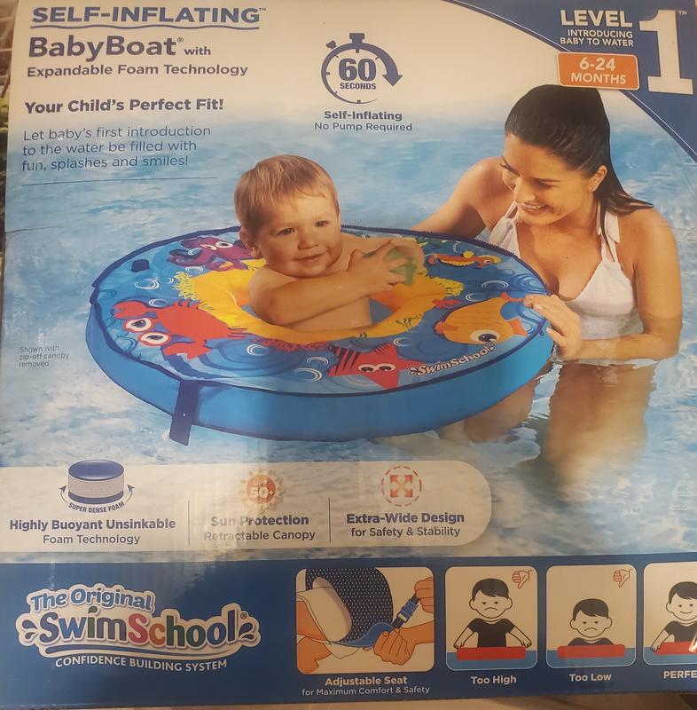 BabyBoat Float with Canopy Self-Inflating BabyBoat