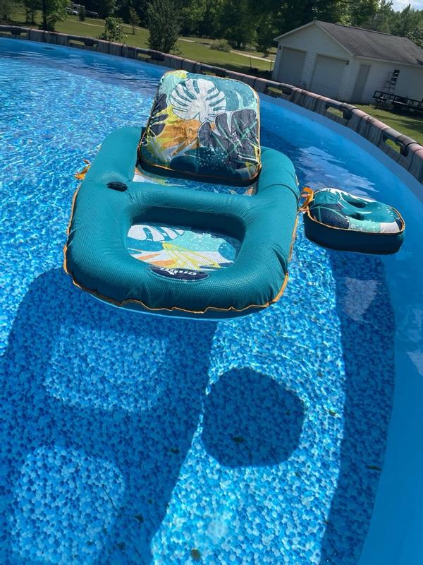 Pool Float Tanning Chair Aqua Tanning Pool Lounger Float - Inflatable ...