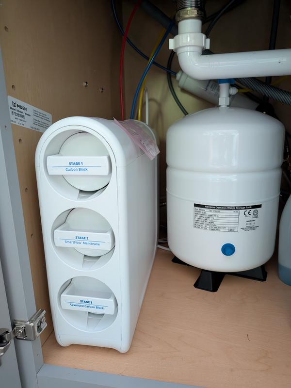 OptimH2O Reverse Osmosis Claryum Under-Counter Water Filtration System with Chrome Finish Faucet OptimH2O Reverse Osmosis Claryum Under-Counter Water Filtration System with Chrome Finish Faucet