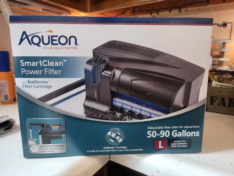 Aqueon SmartClean Power Filter with EcoRenew Filter Cartridge, 400