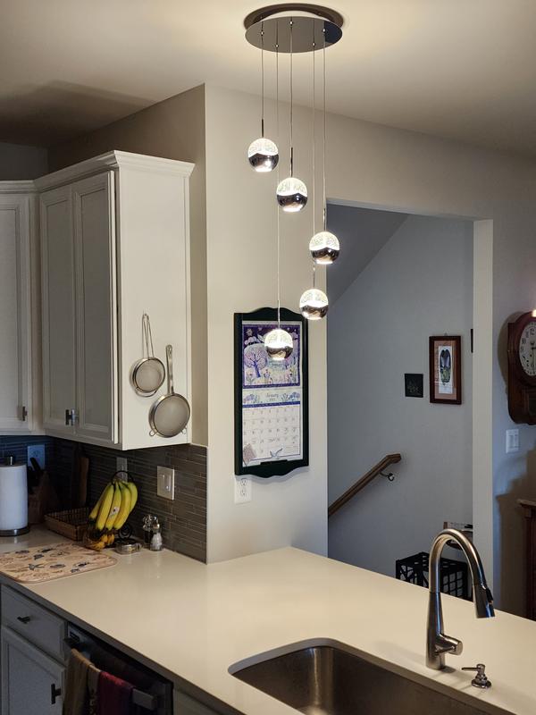 Oracle 5-light integrated LED Pendant | Artika