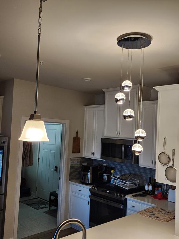 Oracle 5-light integrated LED Pendant | Artika