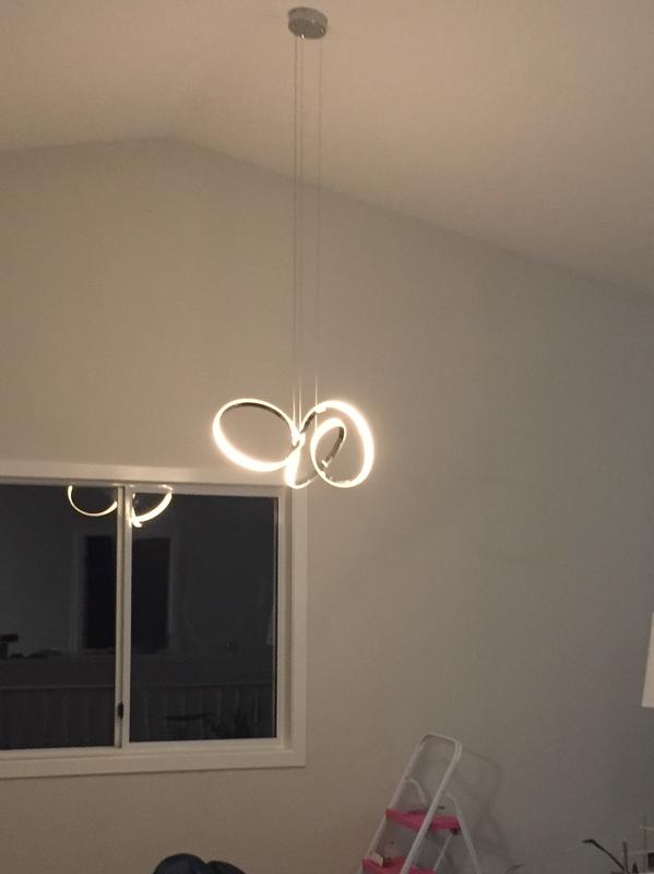 Artika swirl integrated store led pendant