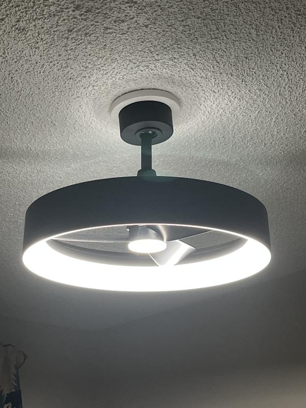 Austin 23 in. LED modern Matte Black ceiling in Matte Black | Artika
