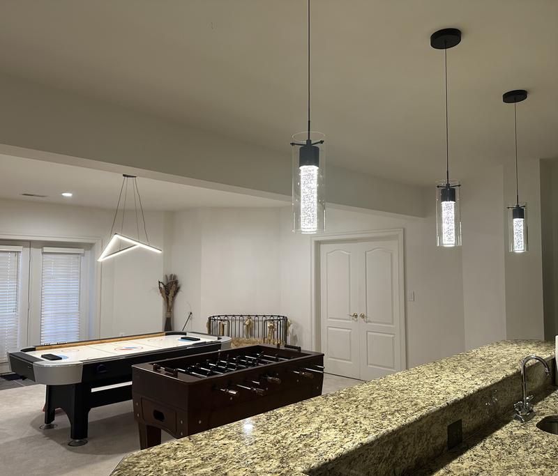 Essence Integrated LED Pendant Light Black Artika